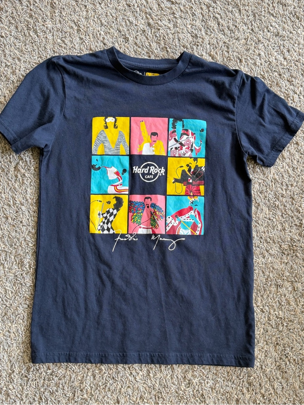 Hard Rock Cafe Freddie Mercury Navy Graphic Tee